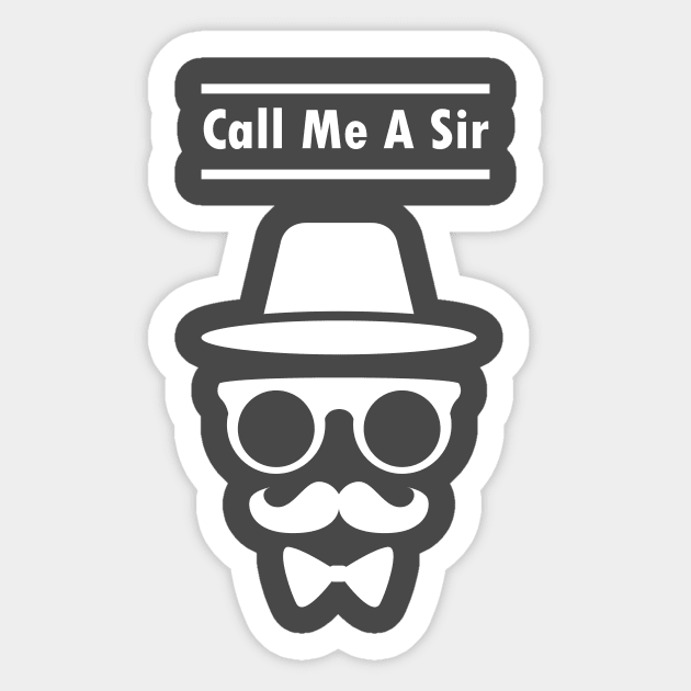 Call Me A Sir Luttrell Anjunadeep Handlebar Mustache Best Dad Ever Sticker by rjstyle7